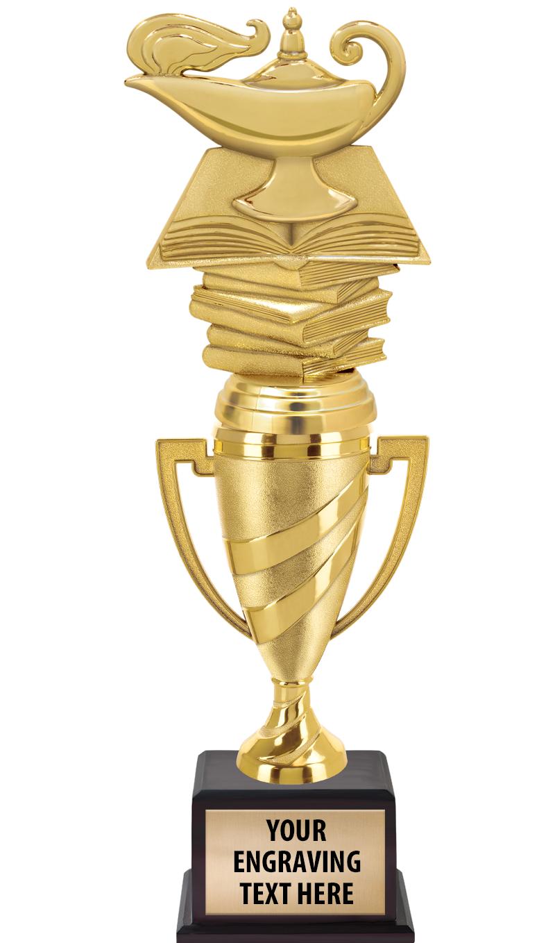 13"SWIRL CUP WOOD BS W FIG TRP