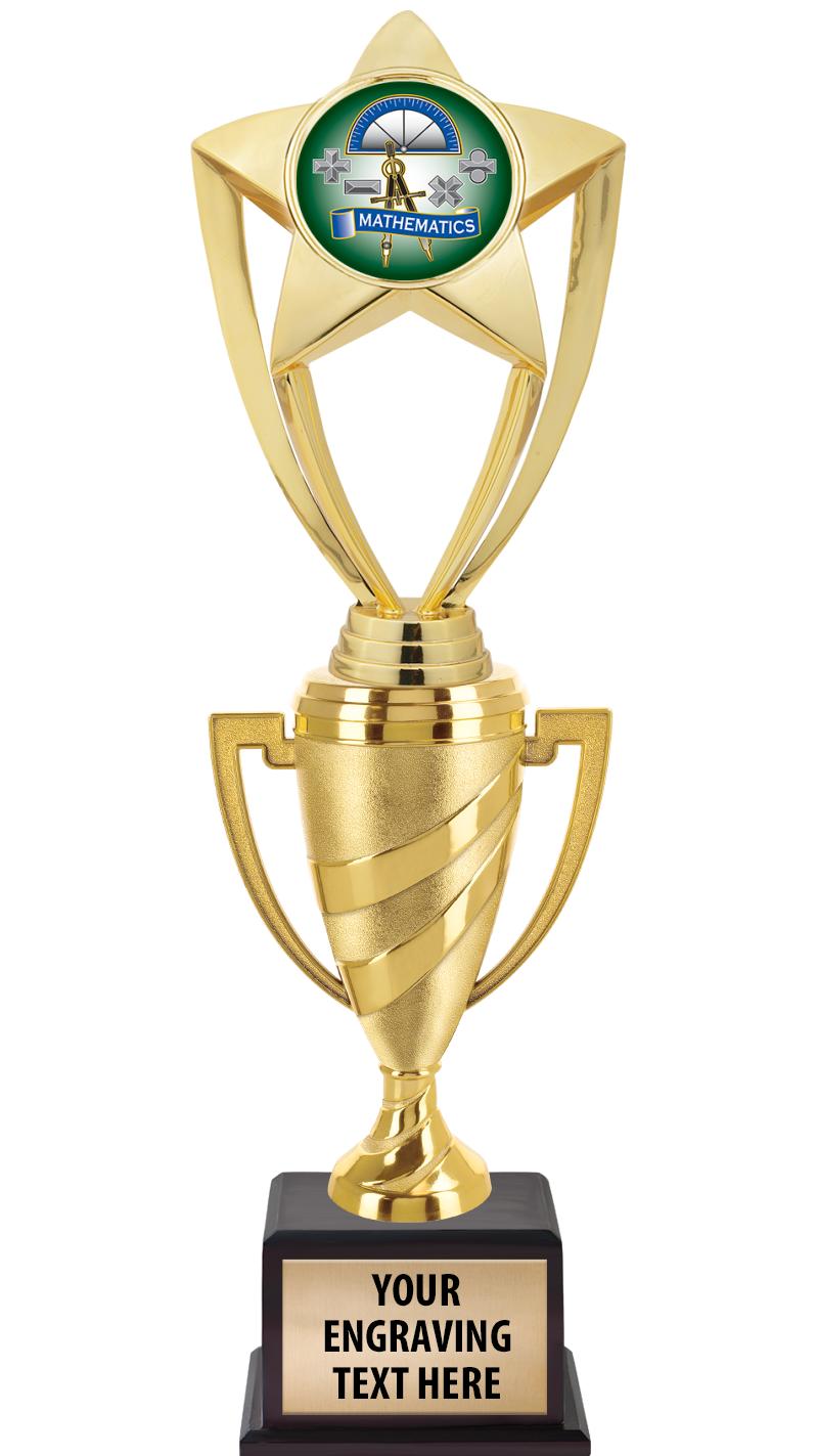 13"SWIRL CUP WOOD BS W FIG TRP