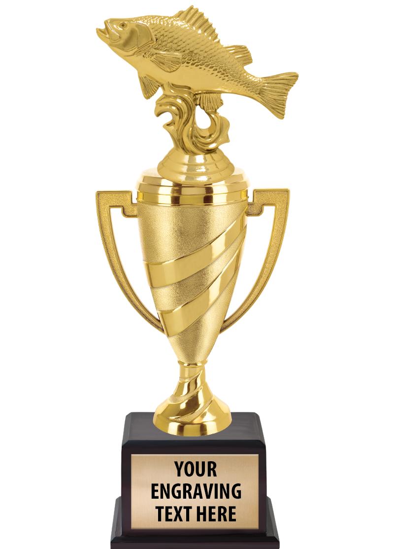 13"SWIRL CUP WOOD BS W FIG TRP