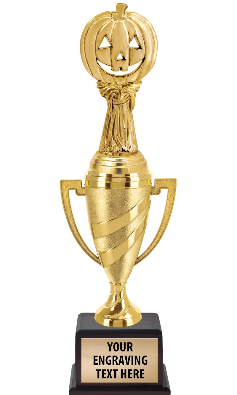 13"SWIRL CUP WOOD BS W FIG TRP