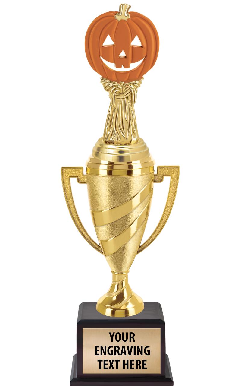 13"SWIRL CUP WOOD BS W FIG TRP