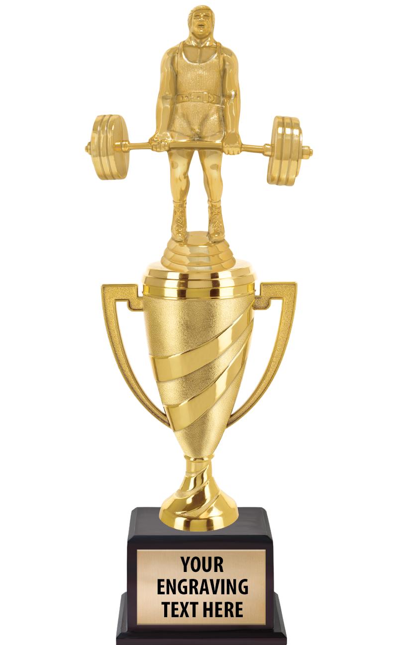 13"SWIRL CUP WOOD BS W FIG TRP