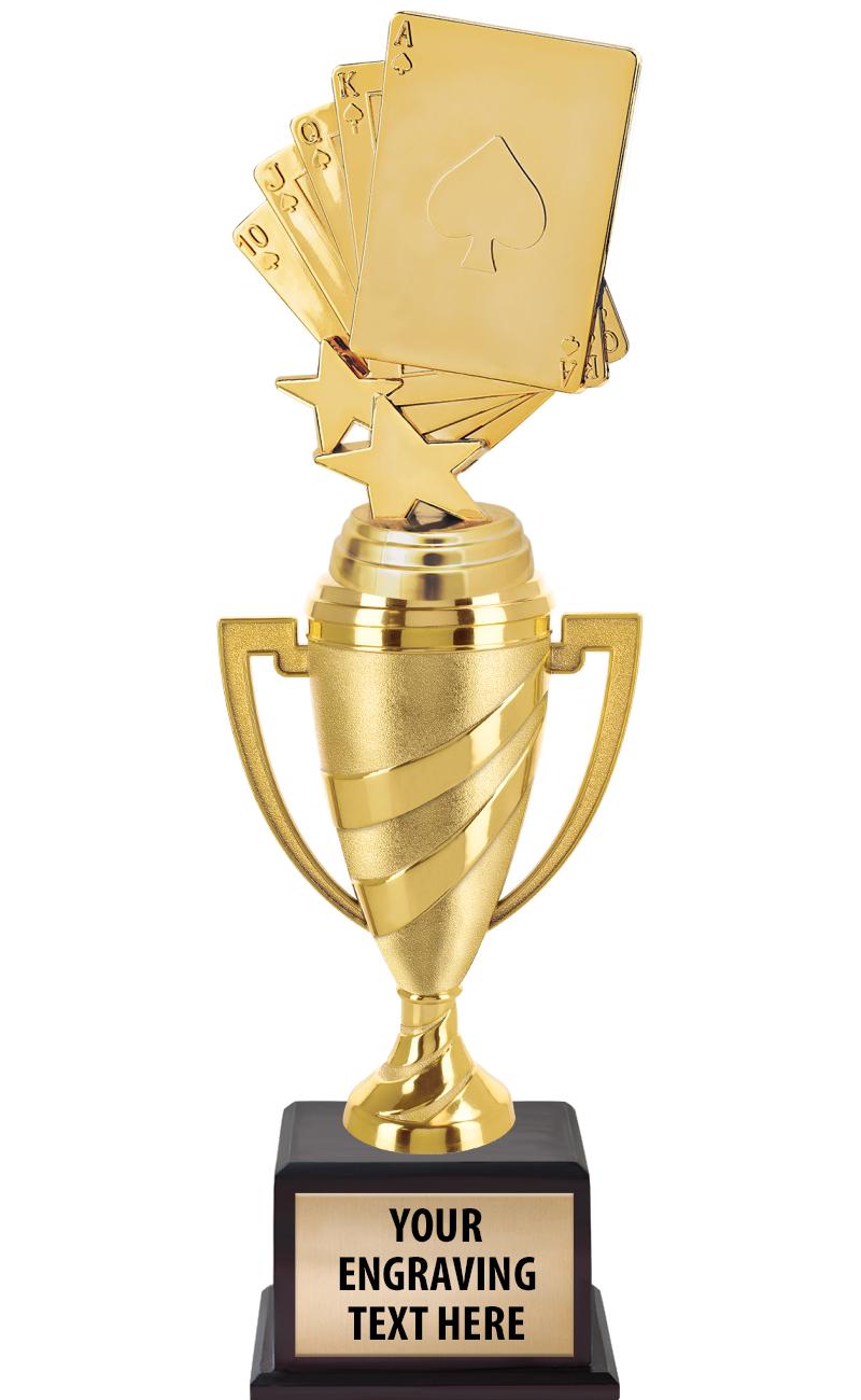 13"SWIRL CUP WOOD BS W FIG TRP