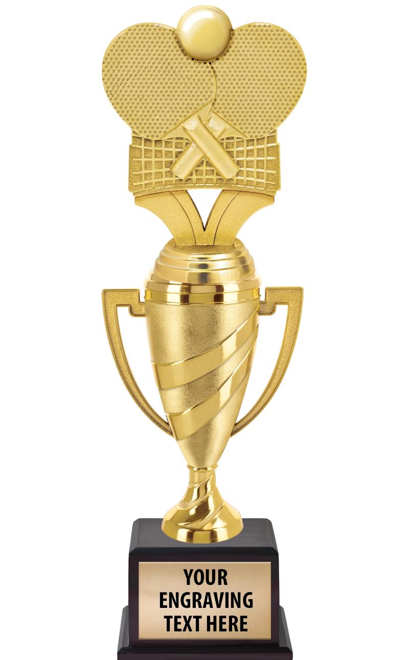 13"SWIRL CUP WOOD BS W FIG TRP