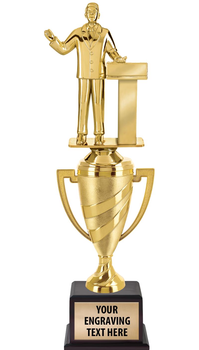 13"SWIRL CUP WOOD BS W FIG TRP