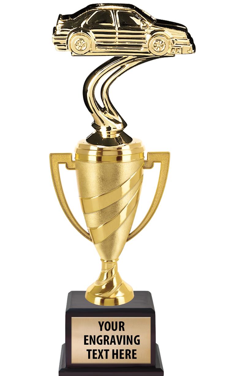 13"SWIRL CUP WOOD BS W FIG TRP