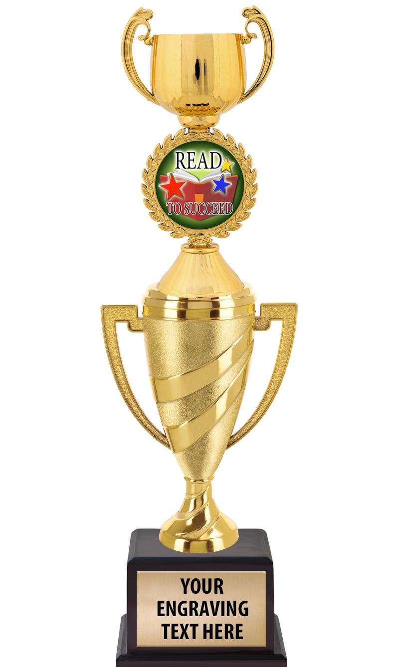 13"SWIRL CUP WOOD BS W FIG TRP