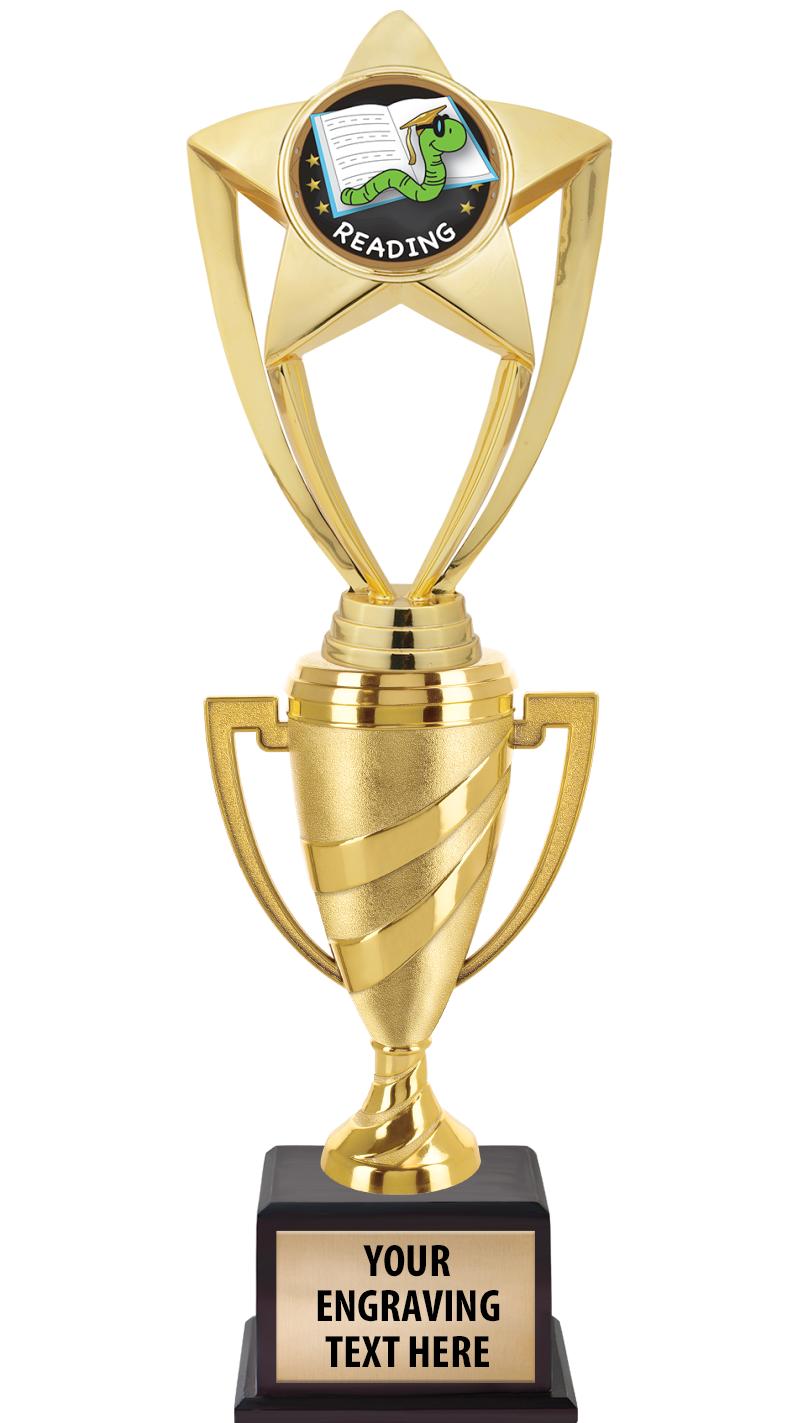 13"SWIRL CUP WOOD BS W FIG TRP