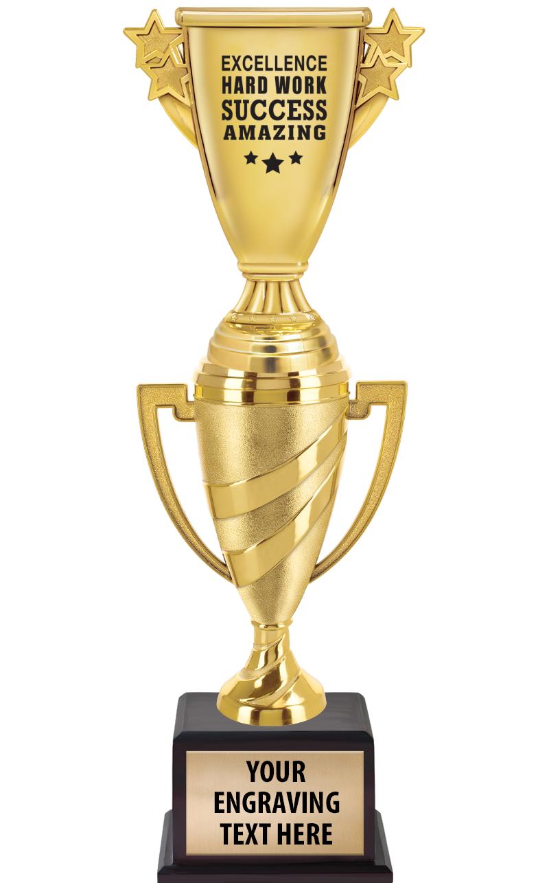 13"SWIRL CUP WOOD BS W FIG TRP