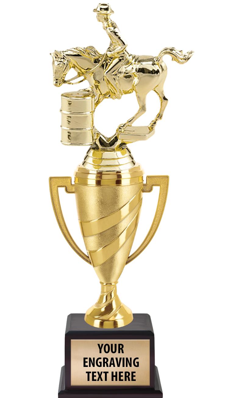 13"SWIRL CUP WOOD BS W FIG TRP