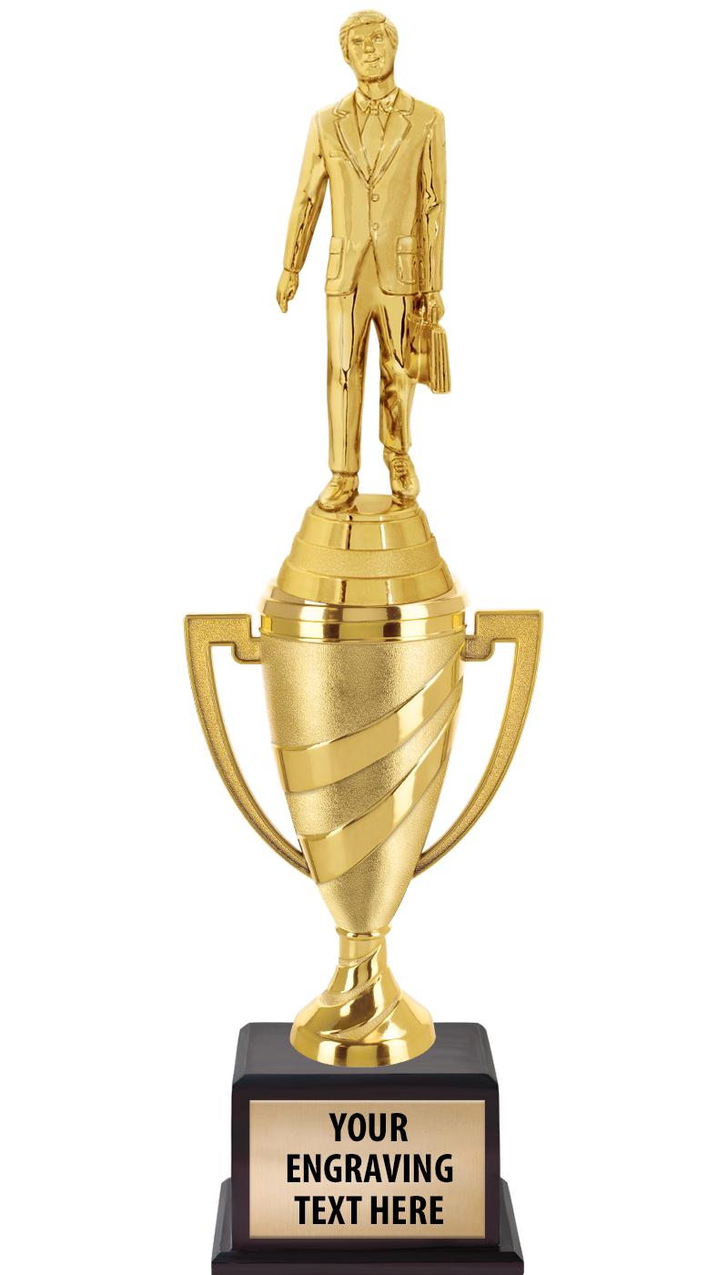 13"SWIRL CUP WOOD BS W FIG TRP