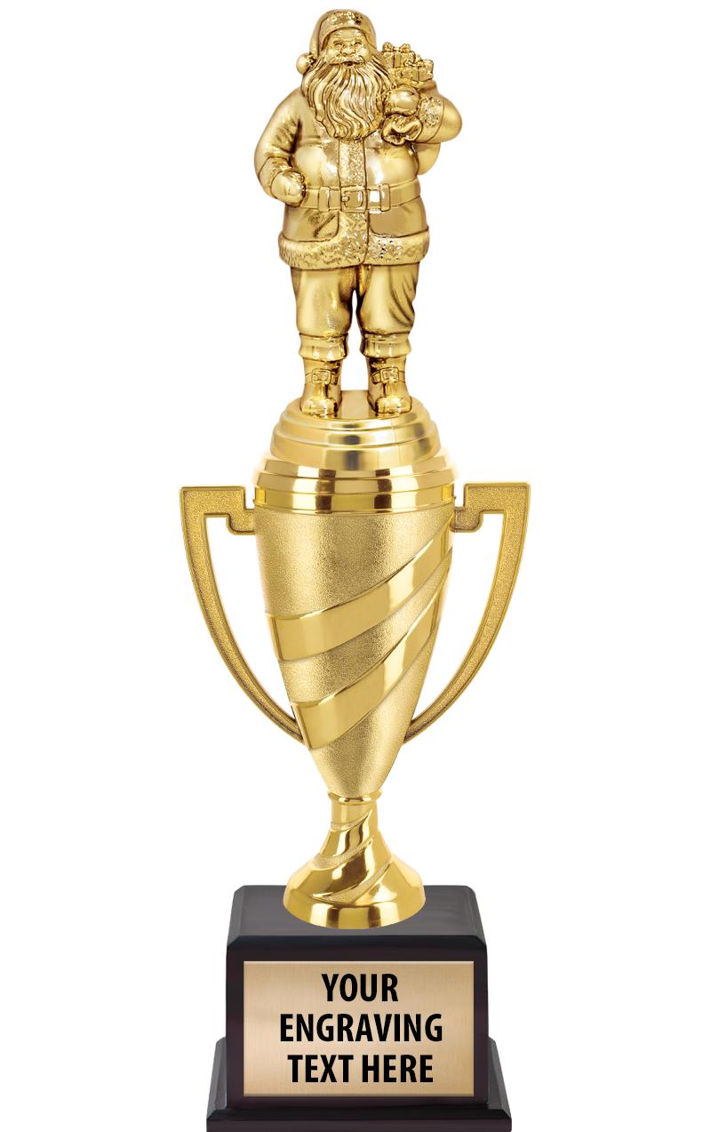 13"SWIRL CUP WOOD BS W FIG TRP