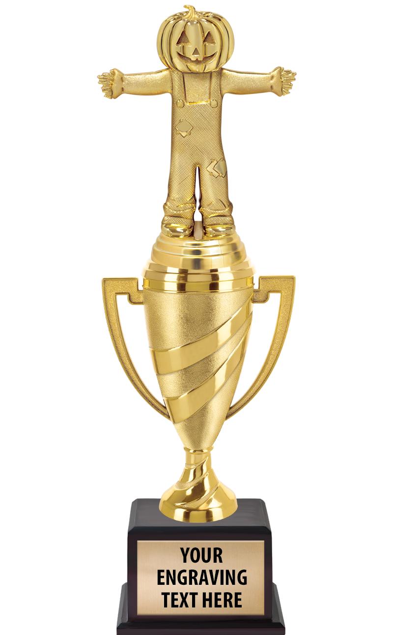 13"SWIRL CUP WOOD BS W FIG TRP