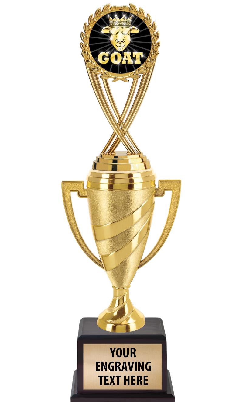 13"SWIRL CUP WOOD BS W FIG TRP