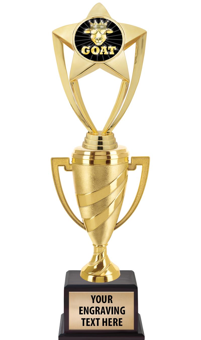 13"SWIRL CUP WOOD BS W FIG TRP