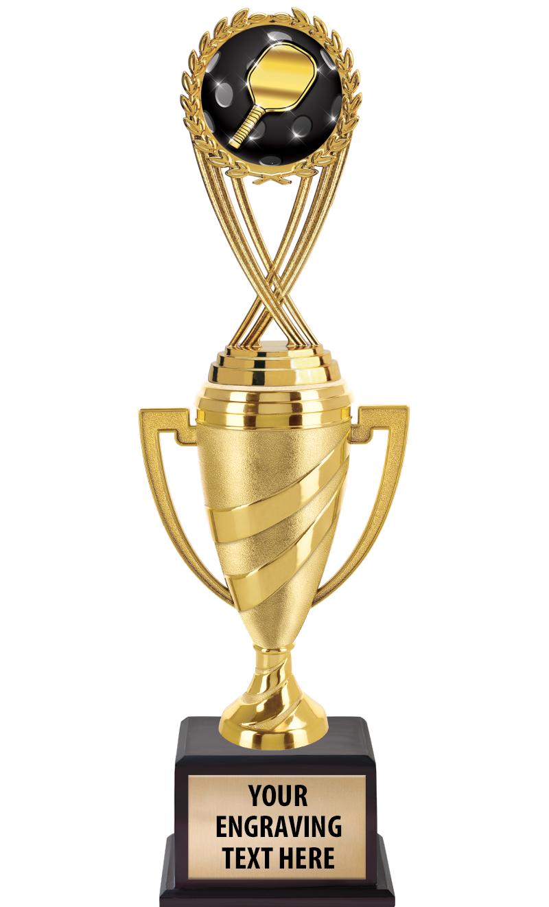 13"SWIRL CUP WOOD BS W FIG TRP