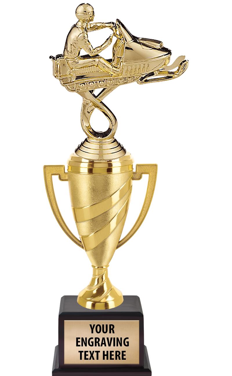 13"SWIRL CUP WOOD BS W FIG TRP