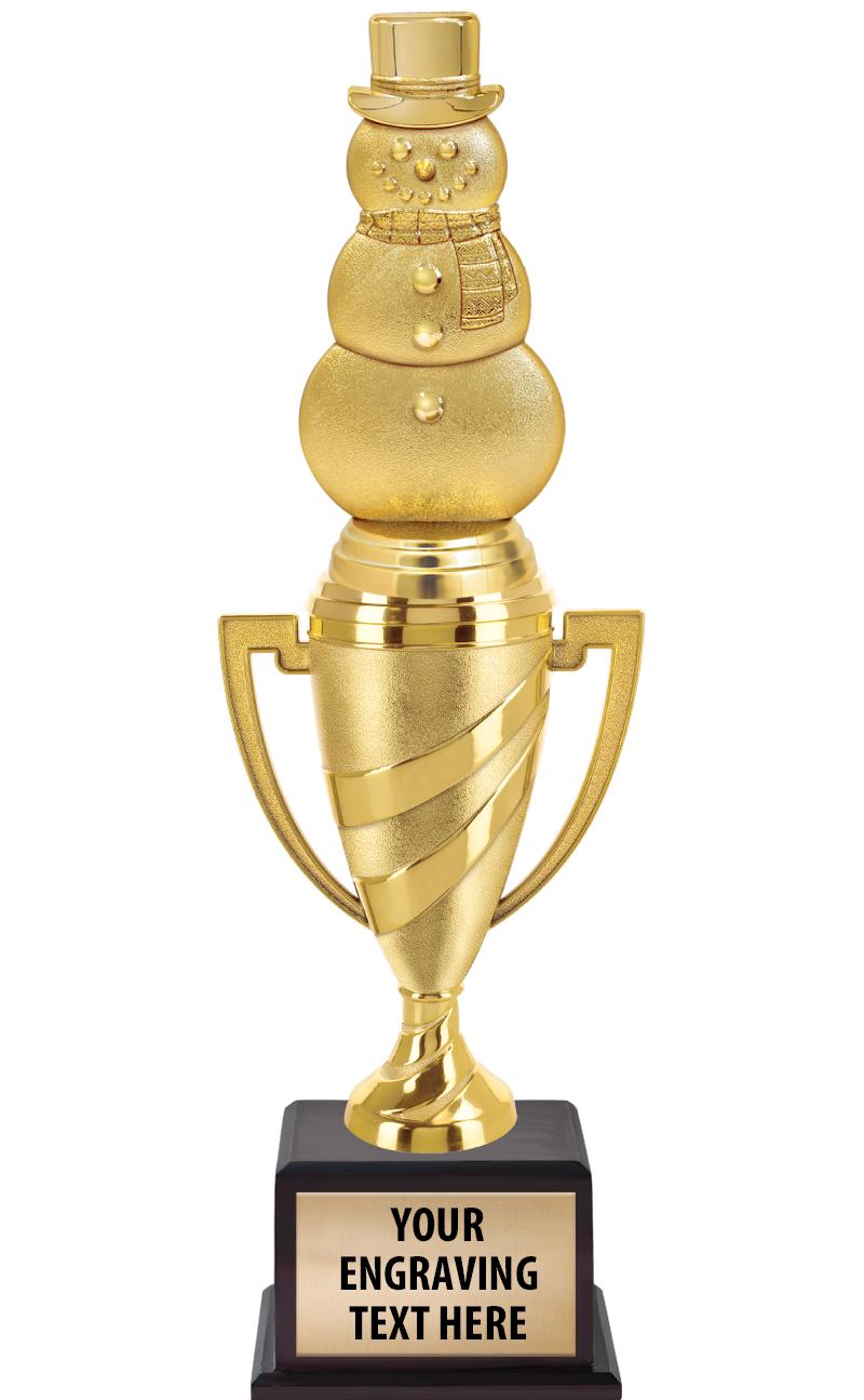 13"SWIRL CUP WOOD BS W FIG TRP