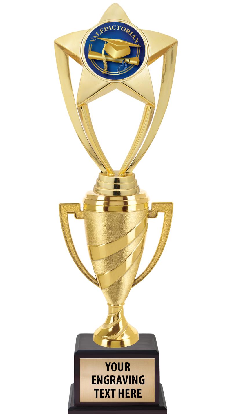 13"SWIRL CUP WOOD BS W FIG TRP