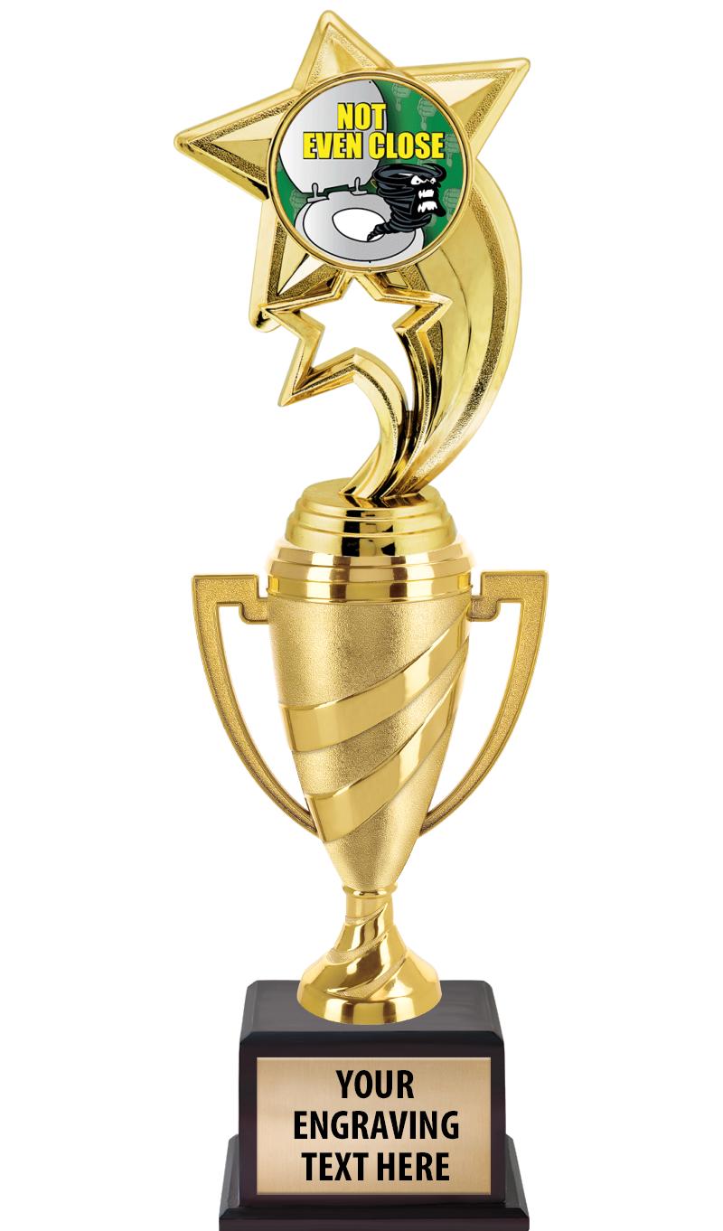 13"SWIRL CUP WOOD BS W FIG TRP