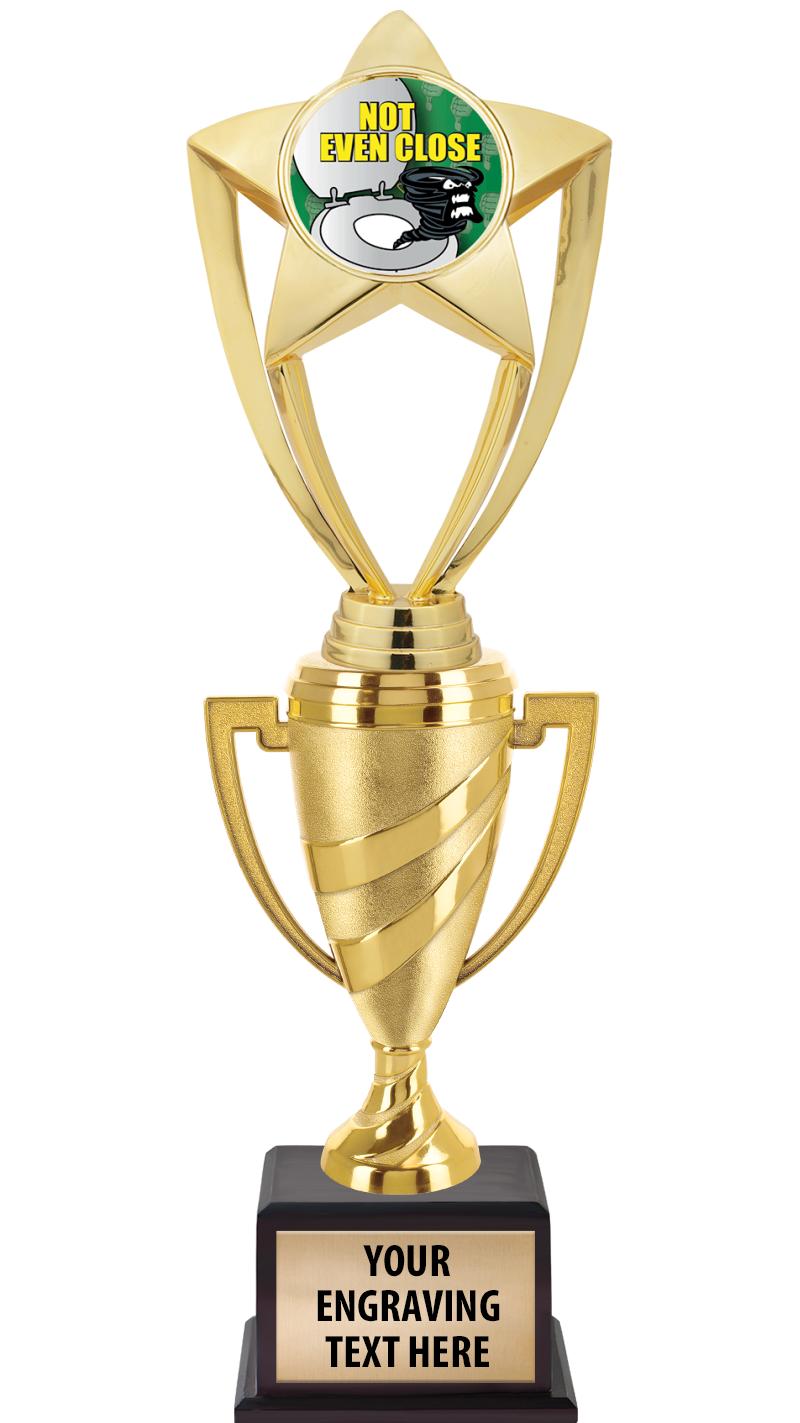 13"SWIRL CUP WOOD BS W FIG TRP