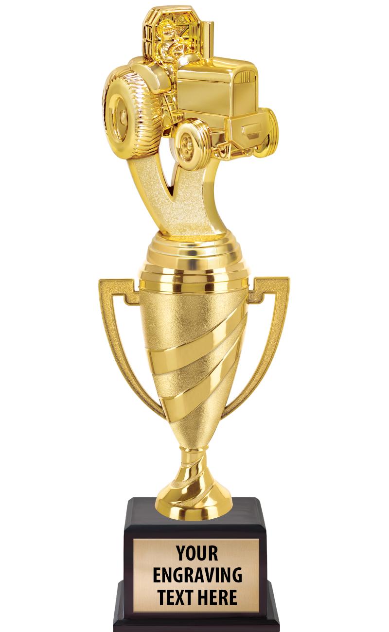 13"SWIRL CUP WOOD BS W FIG TRP