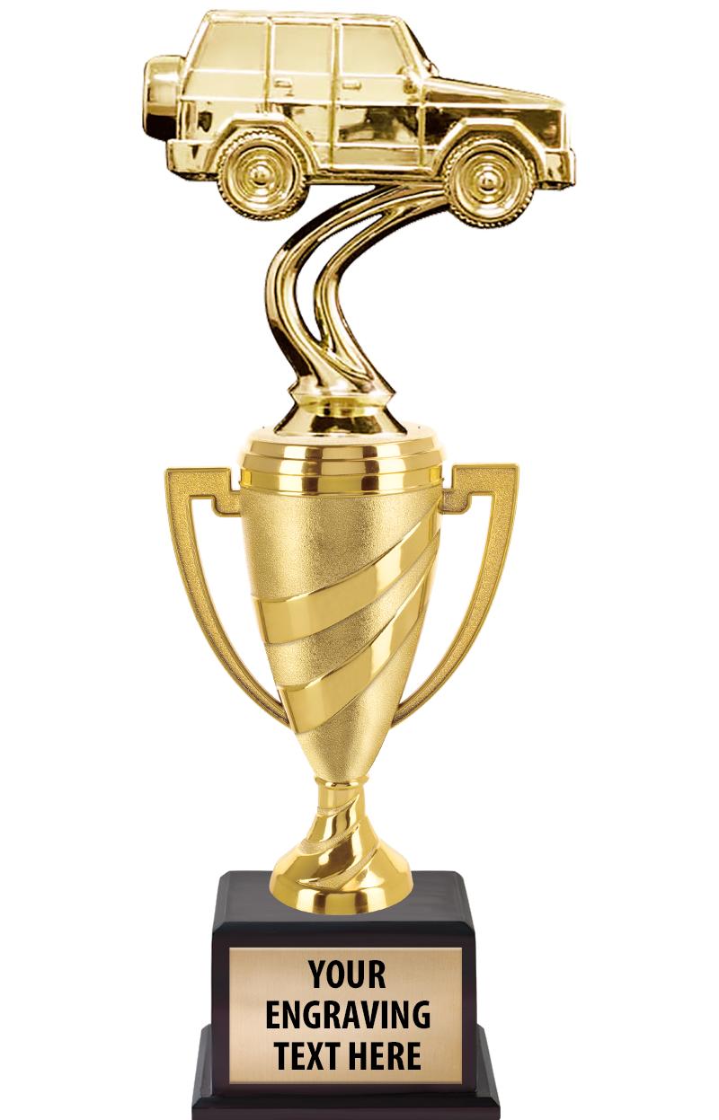 13"SWIRL CUP WOOD BS W FIG TRP