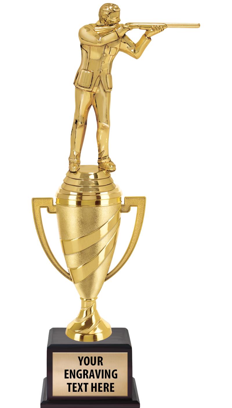 13"SWIRL CUP WOOD BS W FIG TRP