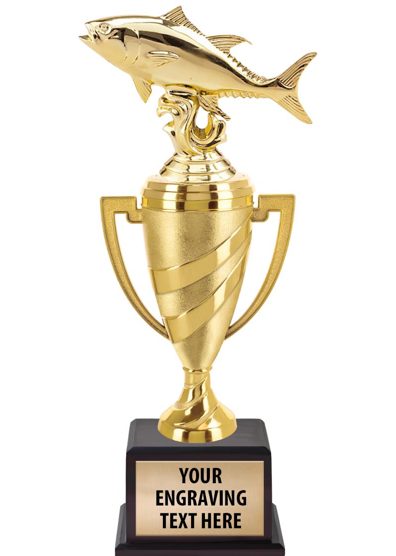 13"SWIRL CUP WOOD BS W FIG TRP