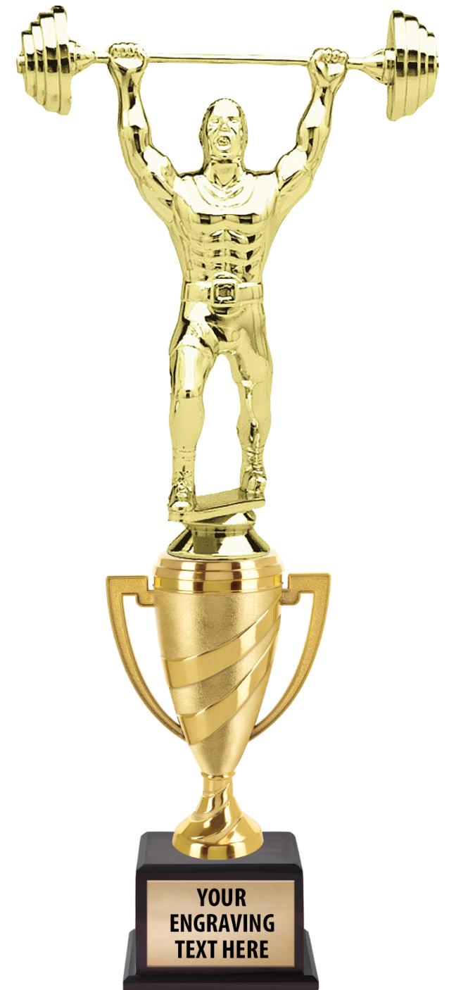 13"SWIRL CUP WOOD BS W FIG TRP