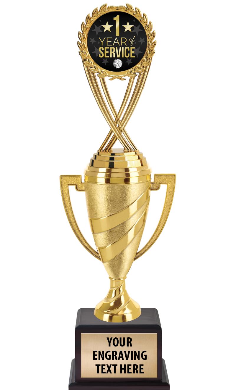 13"SWIRL CUP WOOD BS W FIG TRP