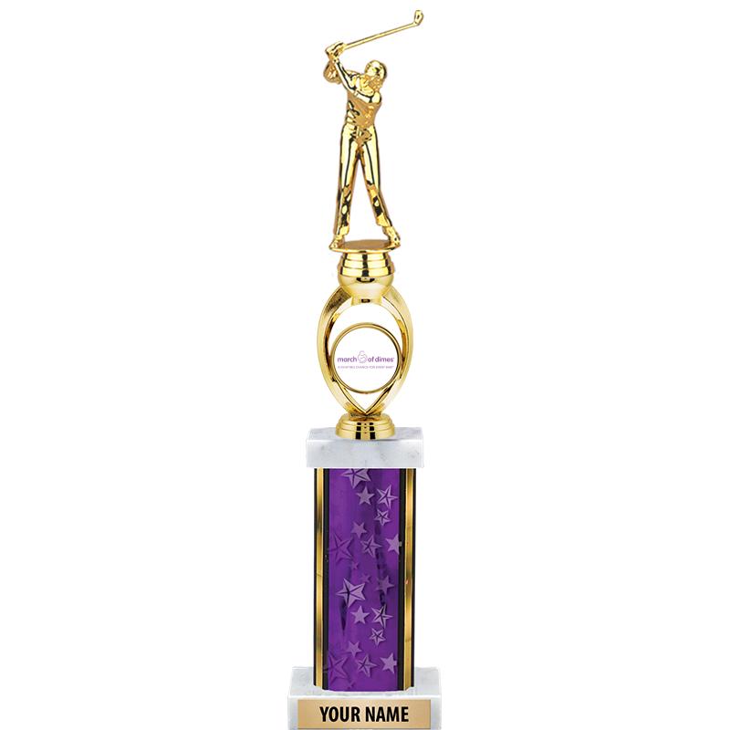 MARCH OF DIMES 18" RISER TROPH