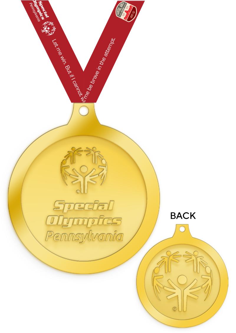 1.5" PA REGIONAL MEDAL GLD