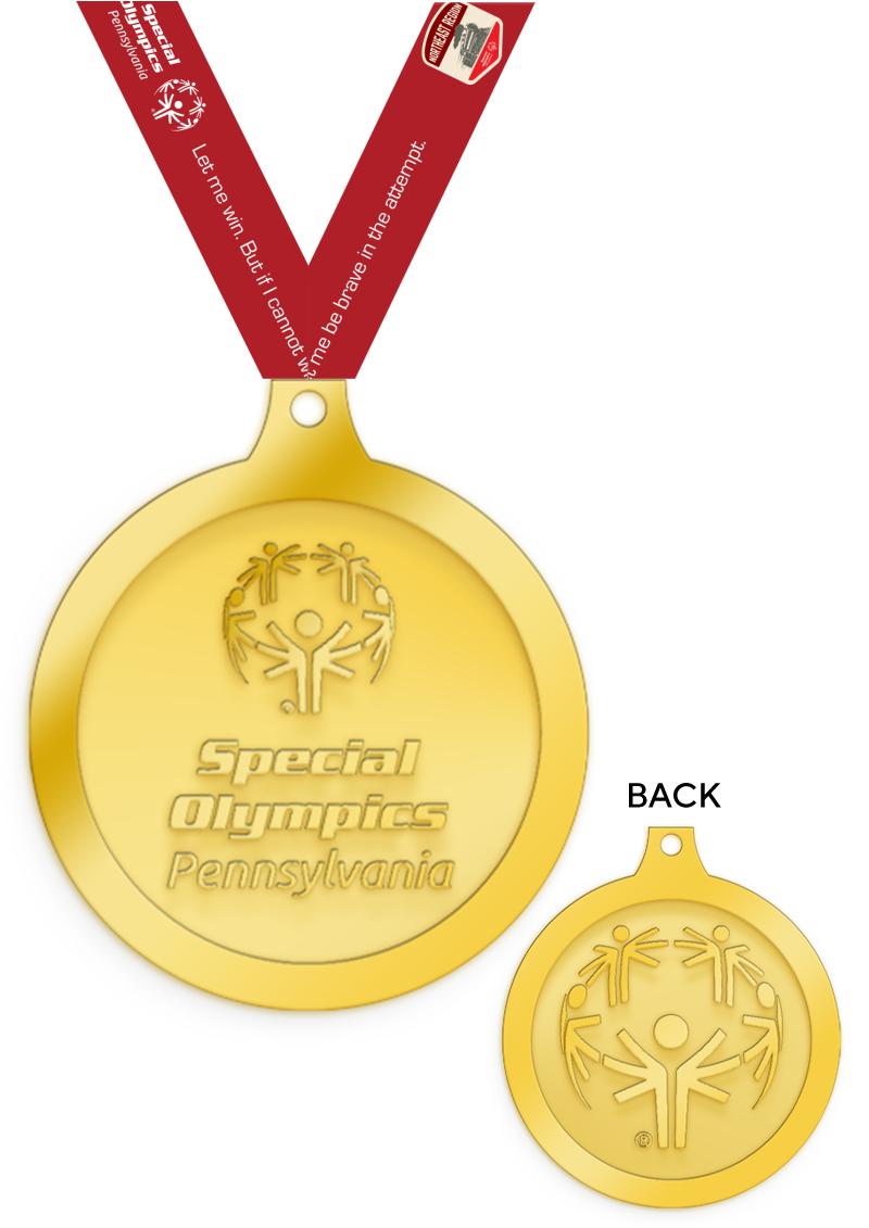1.5" PA REGIONAL MEDAL GLD