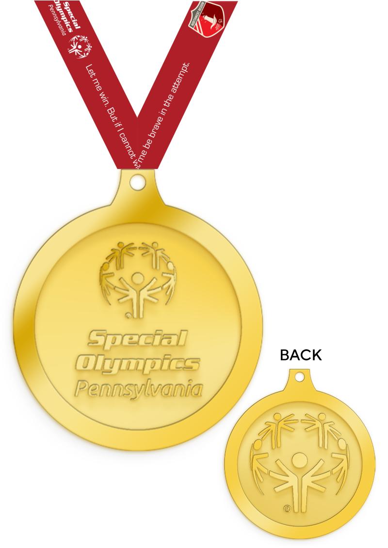 1.5" PA REGIONAL MEDAL GLD
