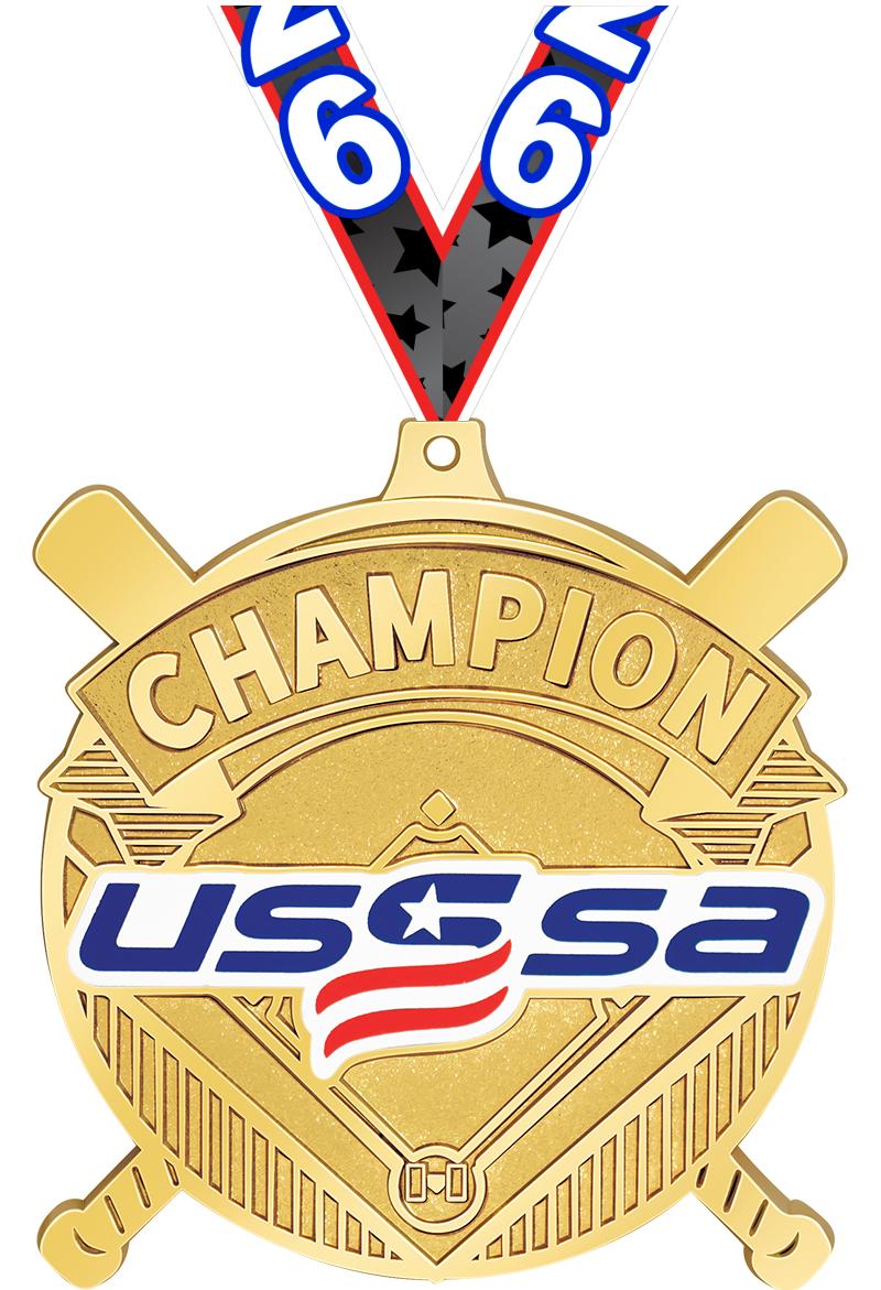 2.75" GILDED USSSA MDL CHMP GD