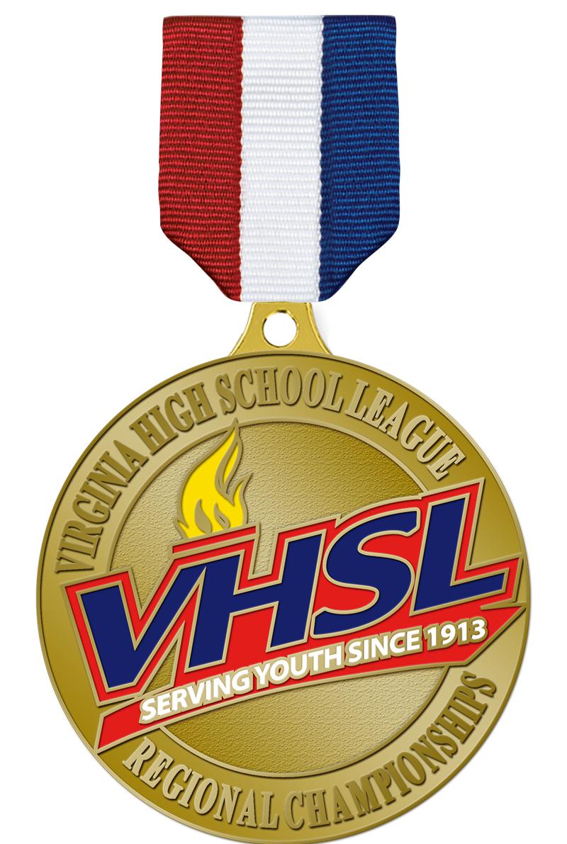 2" VHSL REGIONAL MEDAL GOLD