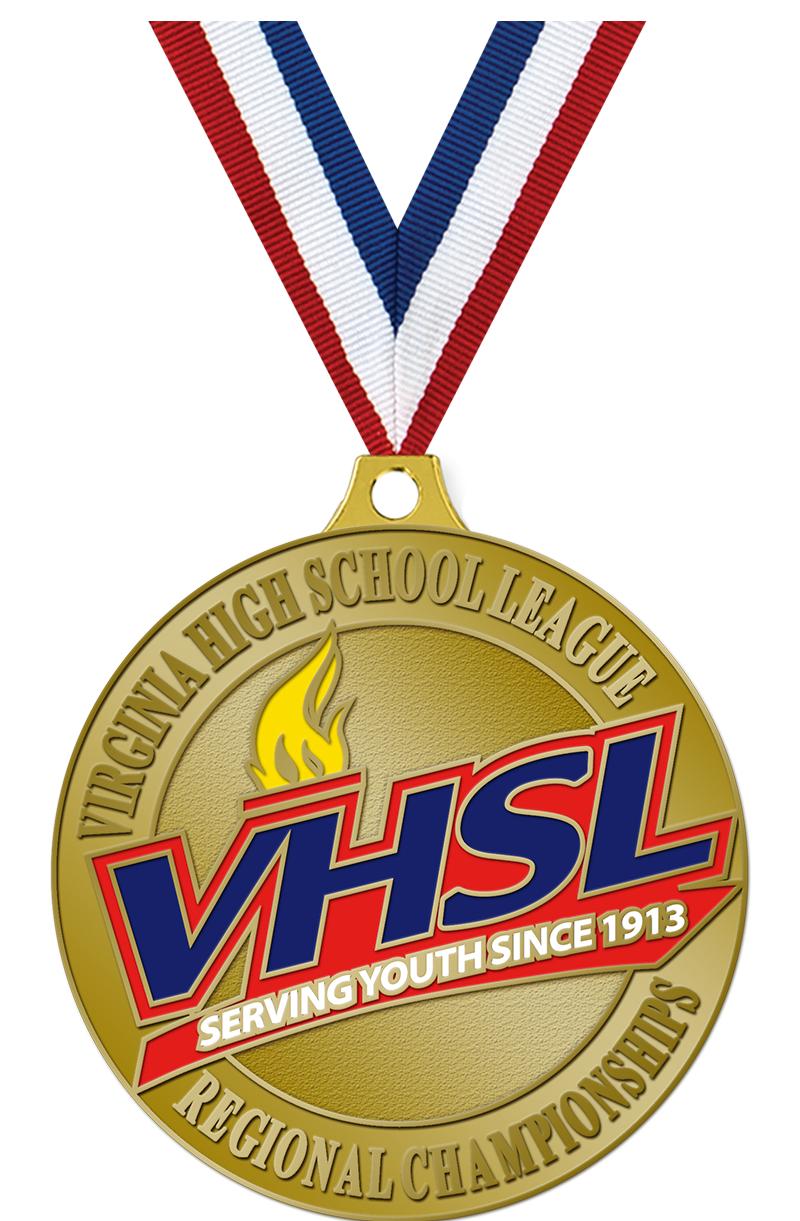 2" VHSL REGIONAL MEDAL GOLD