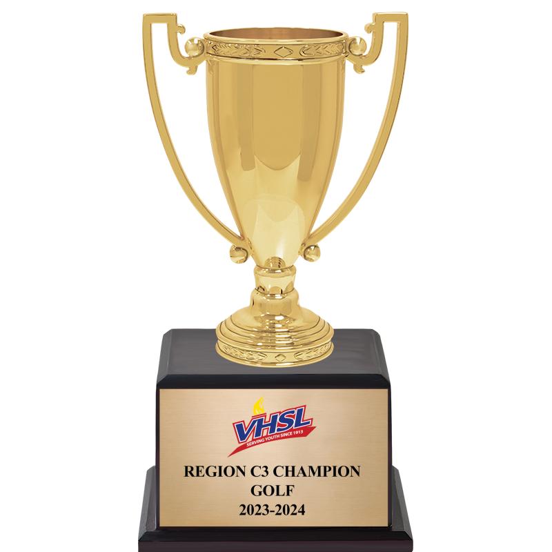 10" GOLD METAL CUP TROPHY