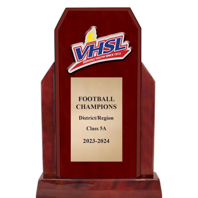 13"RUNNR UP WOOD TRP W ACRYLIC