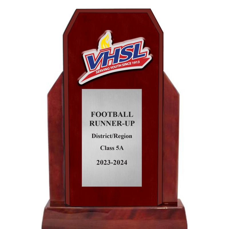 13"RUNNR UP WOOD TRP W ACRYLIC