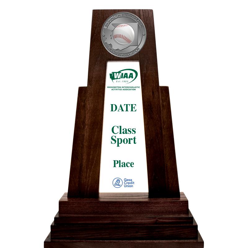9" WIAA 2ND PLACE MINI TROPHY