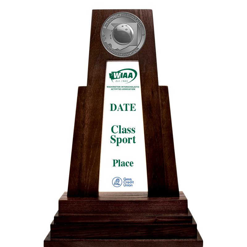 9" WIAA 2ND PLACE MINI TROPHY