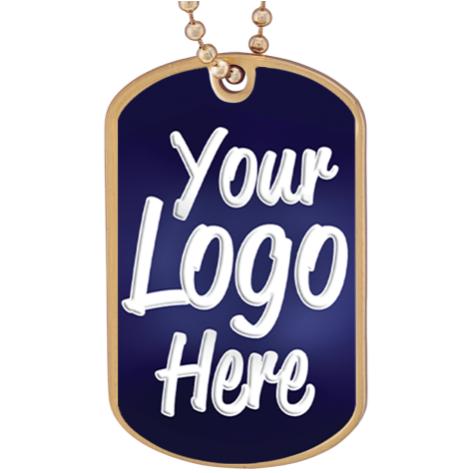 DOG TAG INSERT GLD W/30" CHAIN