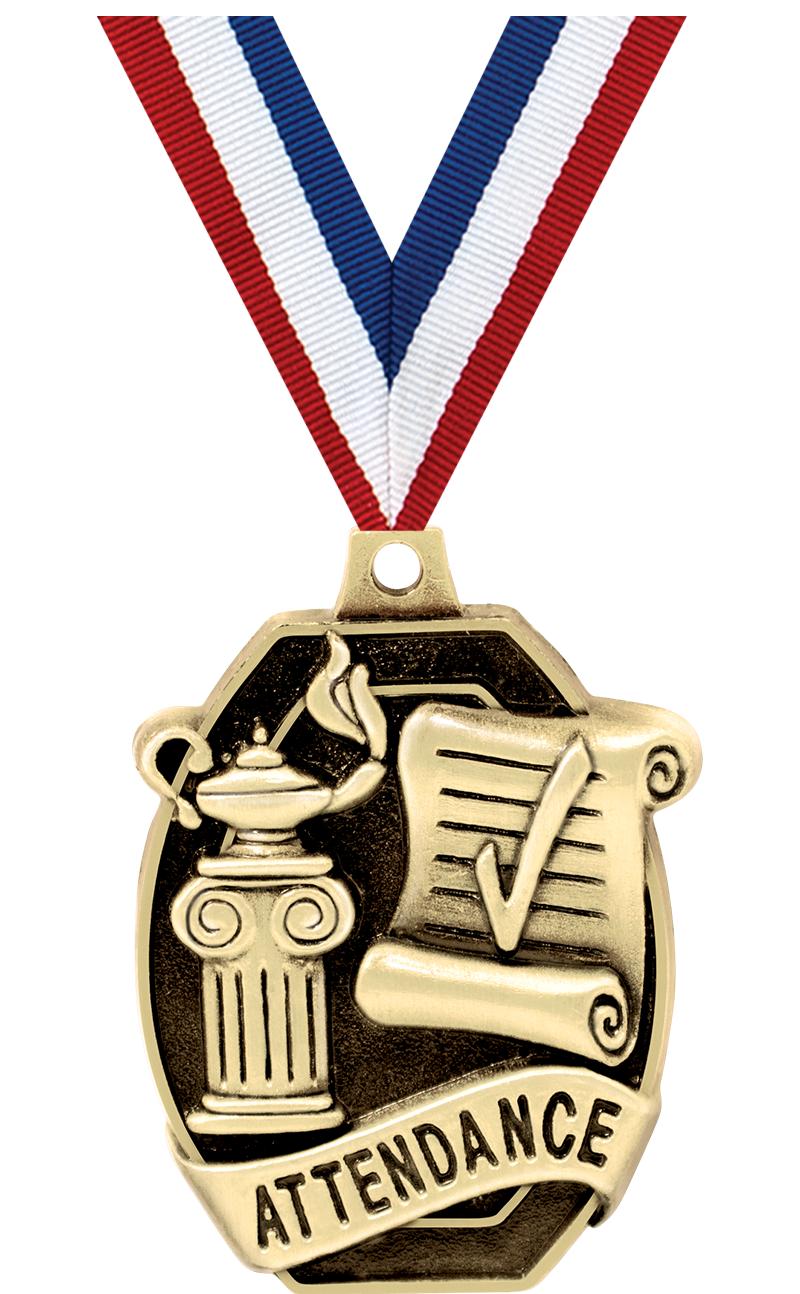 2" SCHOLASTIC-ATTENDANCE MEDAL