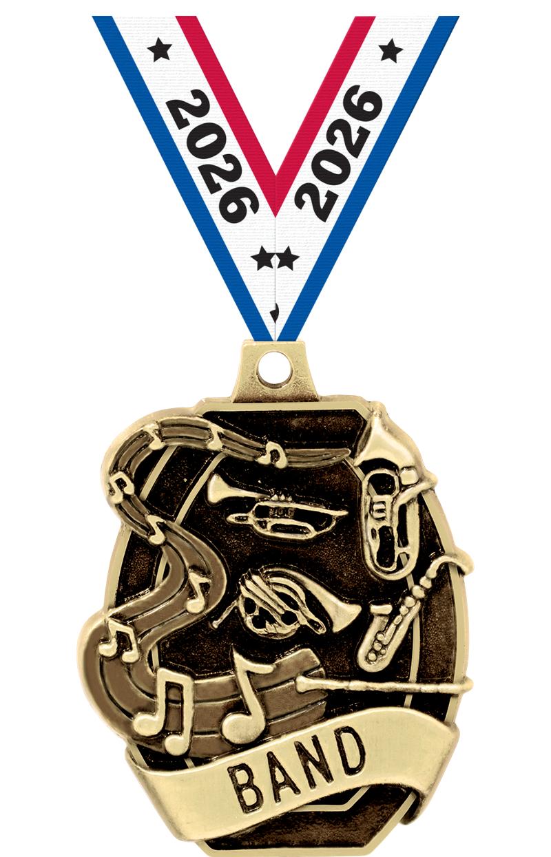 2" SCHOLASTIC - BAND MEDAL