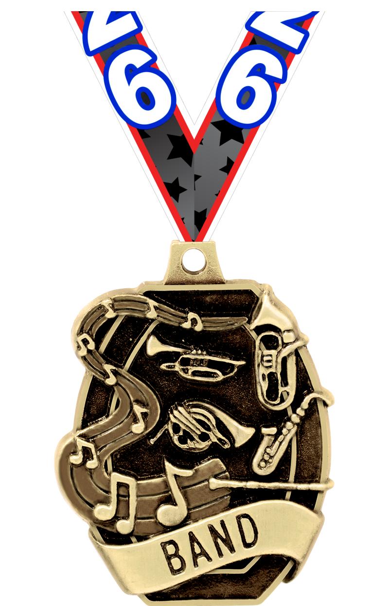 2" SCHOLASTIC - BAND MEDAL