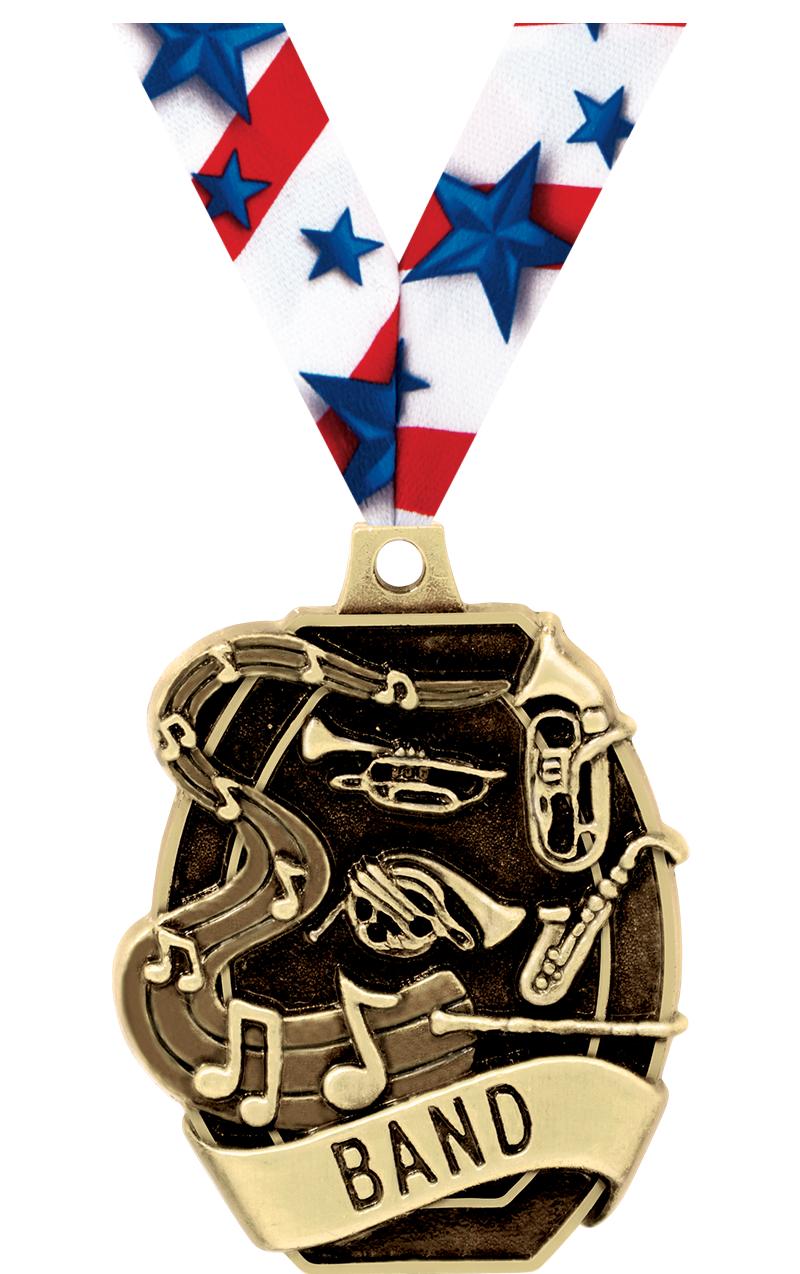 2" SCHOLASTIC - BAND MEDAL