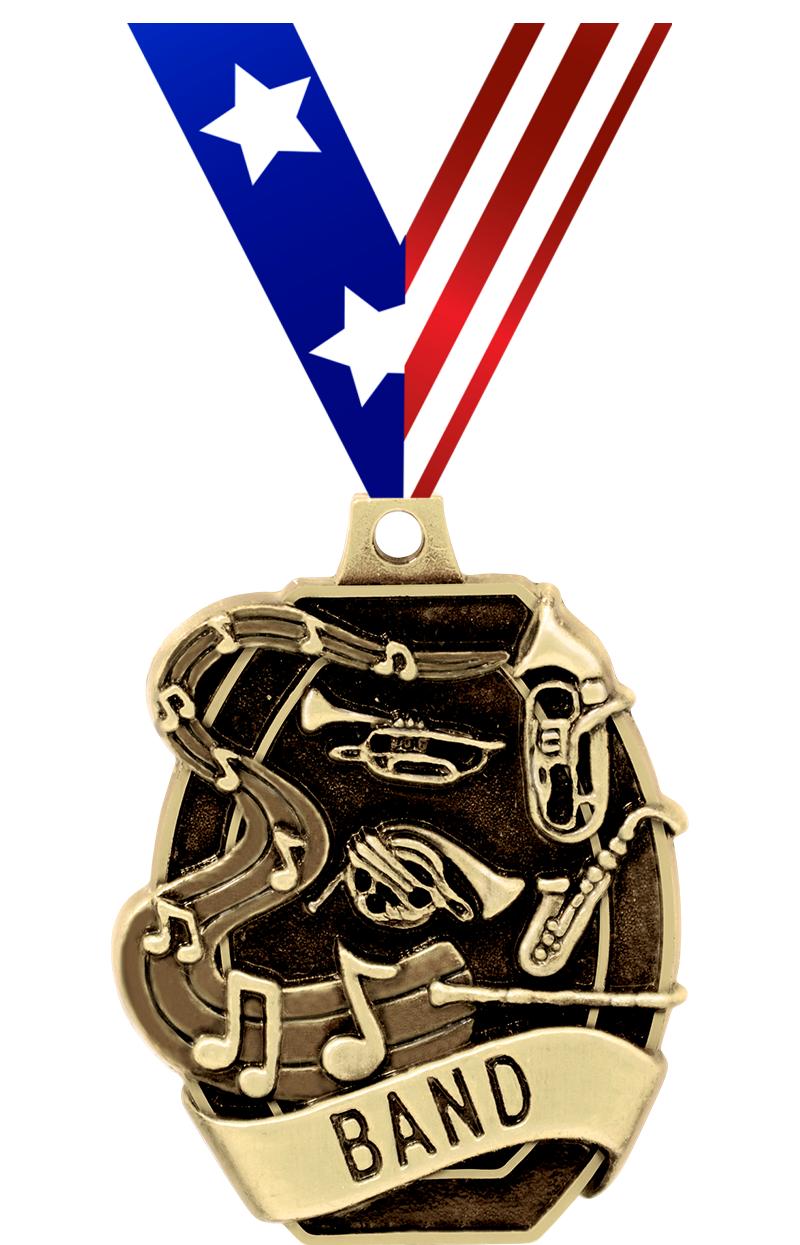 2" SCHOLASTIC - BAND MEDAL