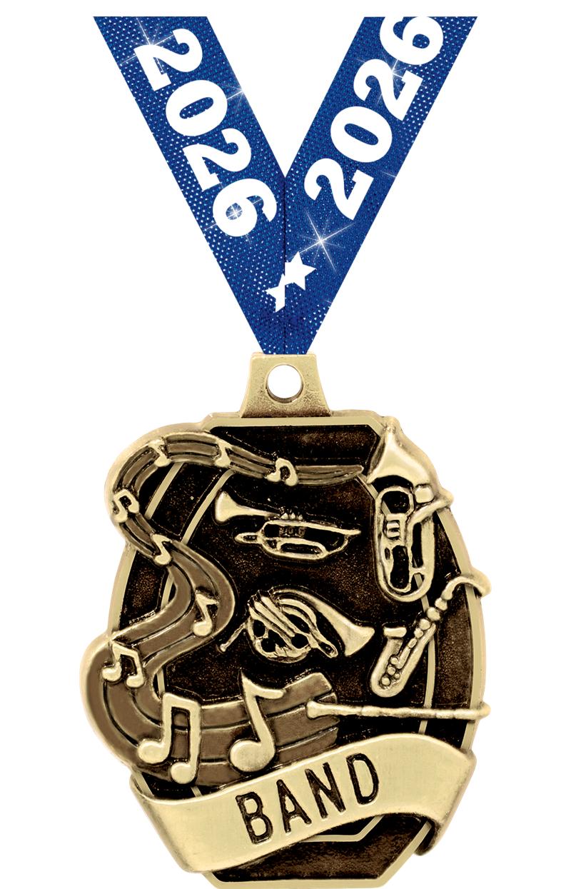 2" SCHOLASTIC - BAND MEDAL